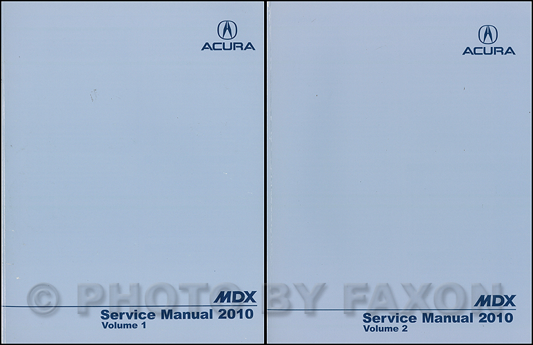 acura mdx shop manual
