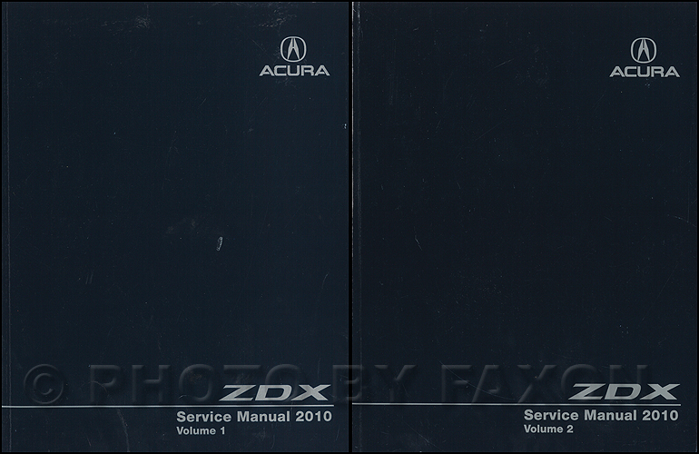 2010 Acura ZDX Service Manual 2 Volume Set