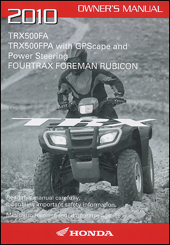 honda foretrax rubicon manual