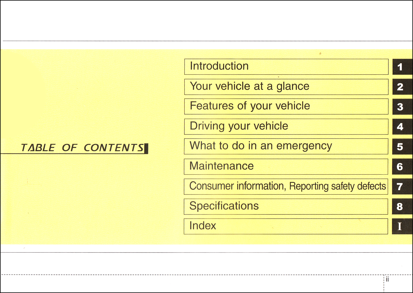 2011 Kia Sedona Owner's Manual Original