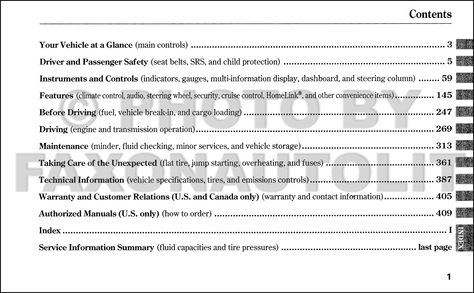 Honda ridgline owners manual #6