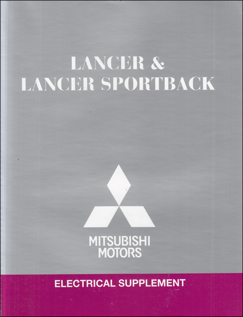 2012 Mitsubishi Lancer & Lancer Sportback Wiring Diagram Manual Original