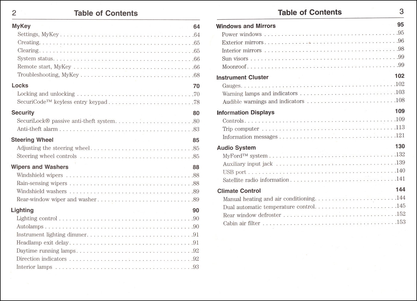 2013 Ford Edge Owner's Manual Original