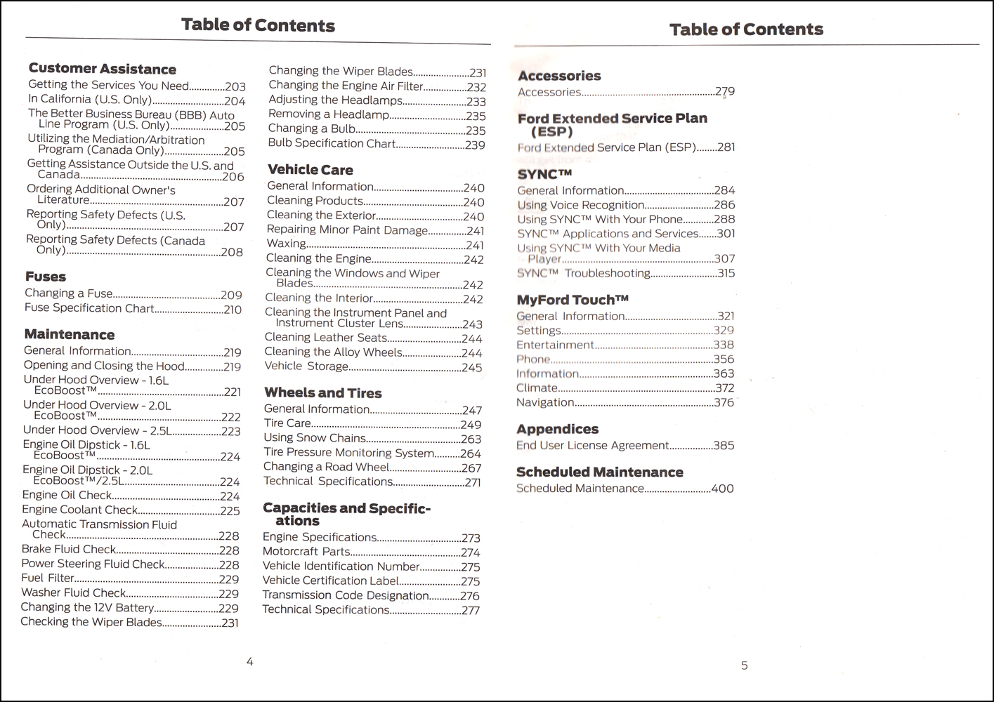 Ford Escape Owners Manual