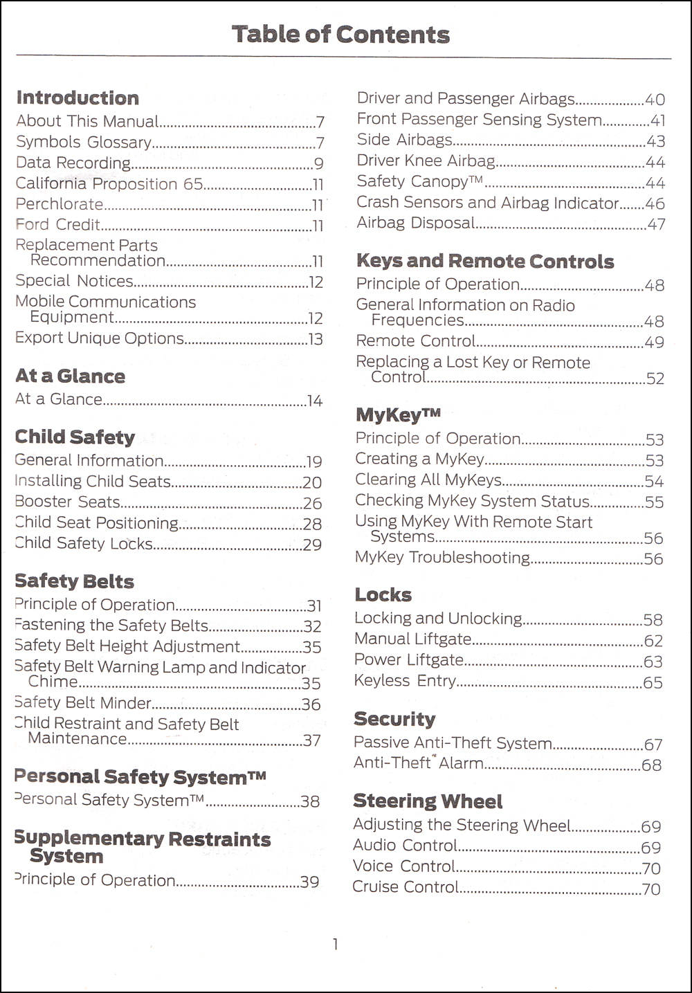 2015 Ford Escape Owner's Manual Package With Case & Pamphlets Original