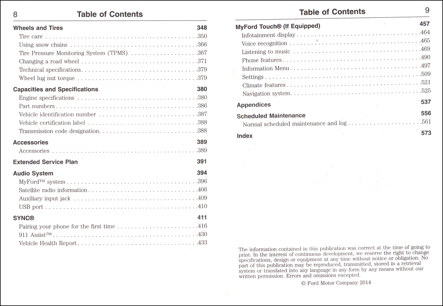 2015 Ford Explorer Owner's Manual Original With Case and Pamphlets