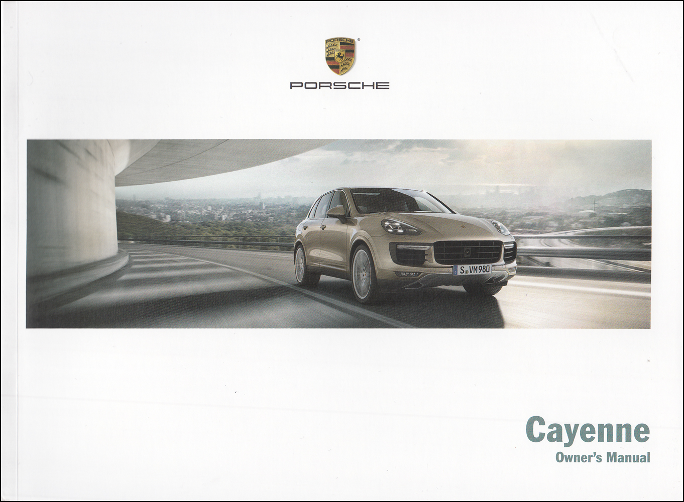 2016 Porsche Cayenne Owner S Manual Original