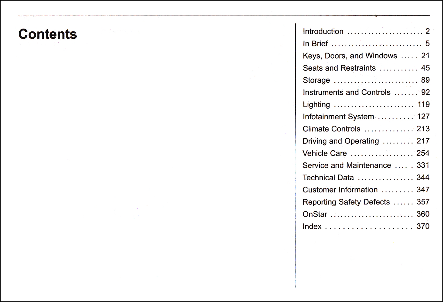 2017 Buick Cascada Owner's Manual Original