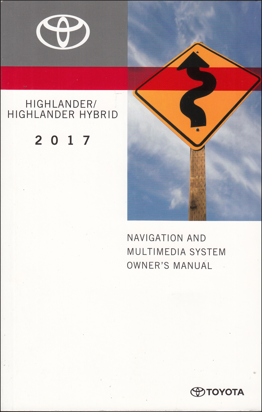 2017 Toyota Highlander Owners Manual Original