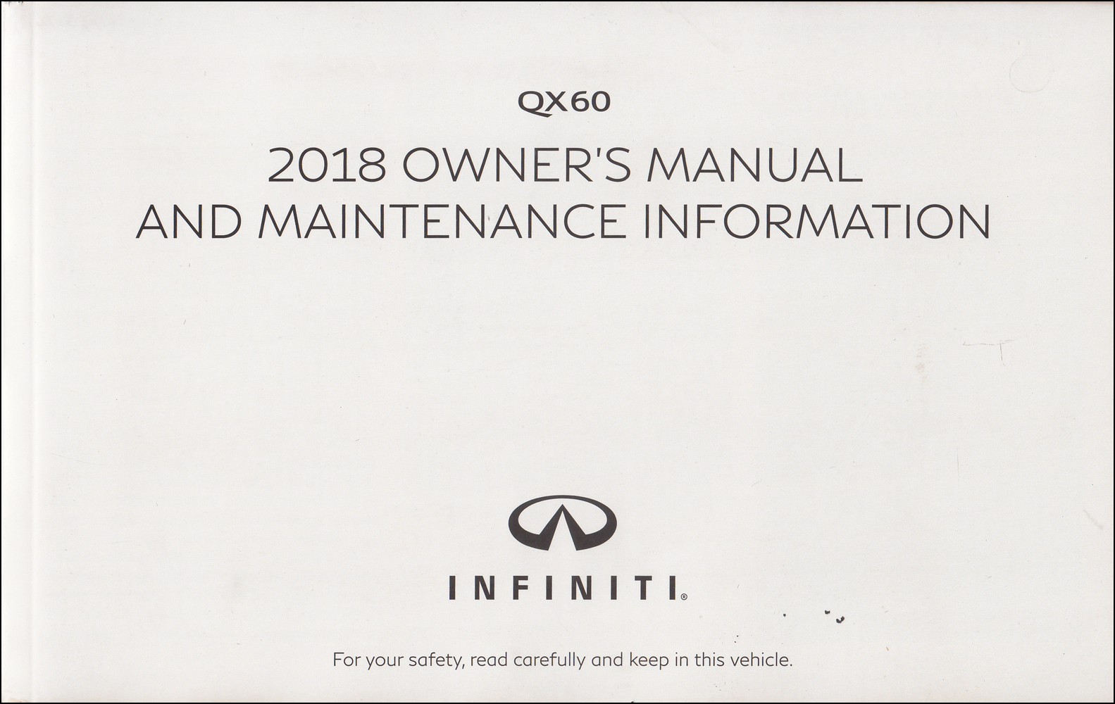 Infiniti Qx60 Manual 2018