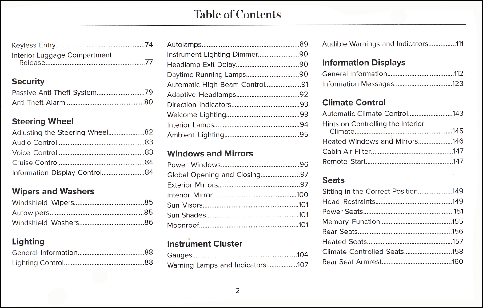 2018 Lincoln MKZ Hybrid Owner's Manual Original