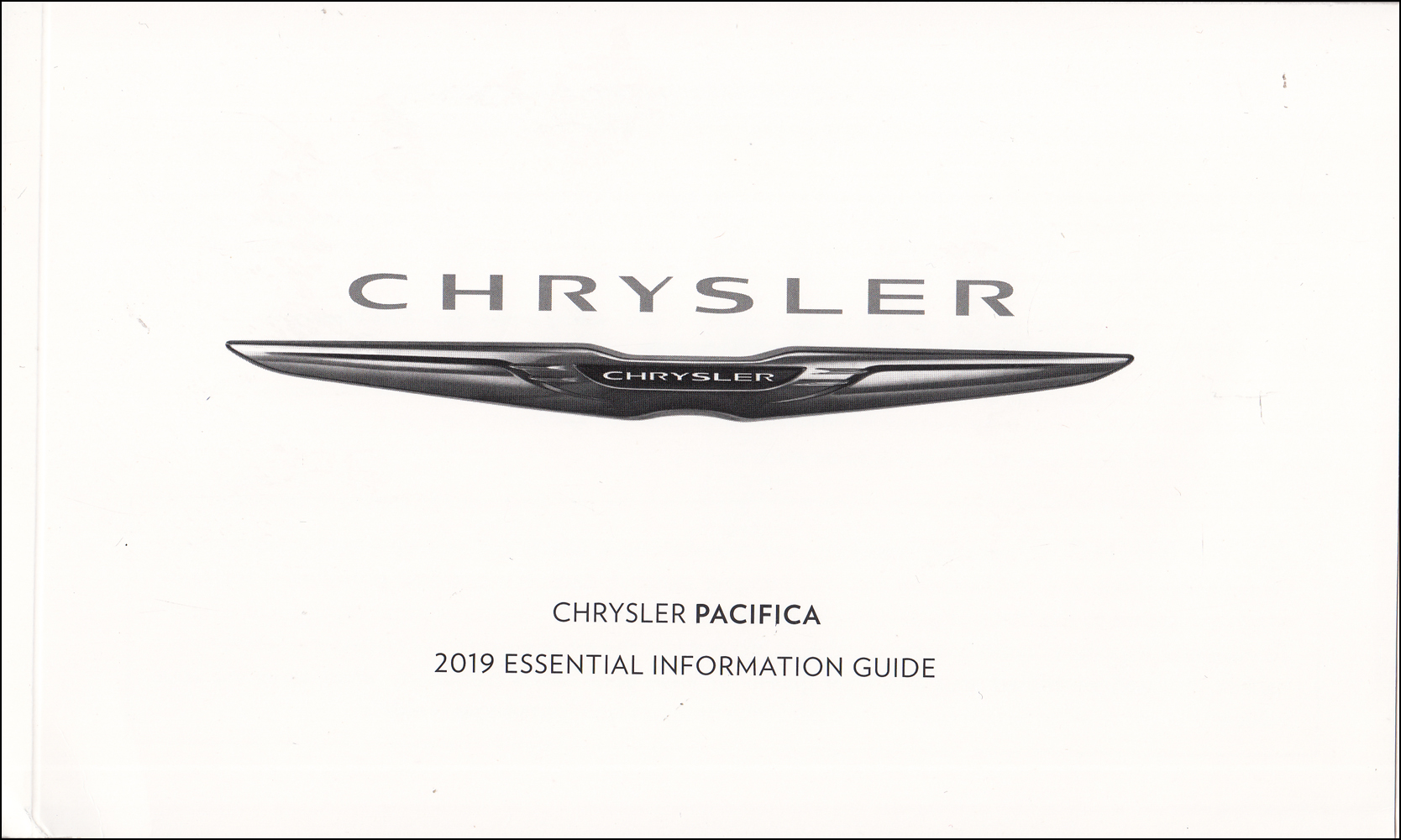 2019 Chrysler Pacifica Manual