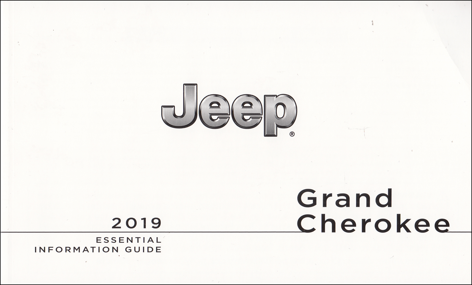 2019 Jeep Grand Cherokee Owners Manual Essential Information Guide