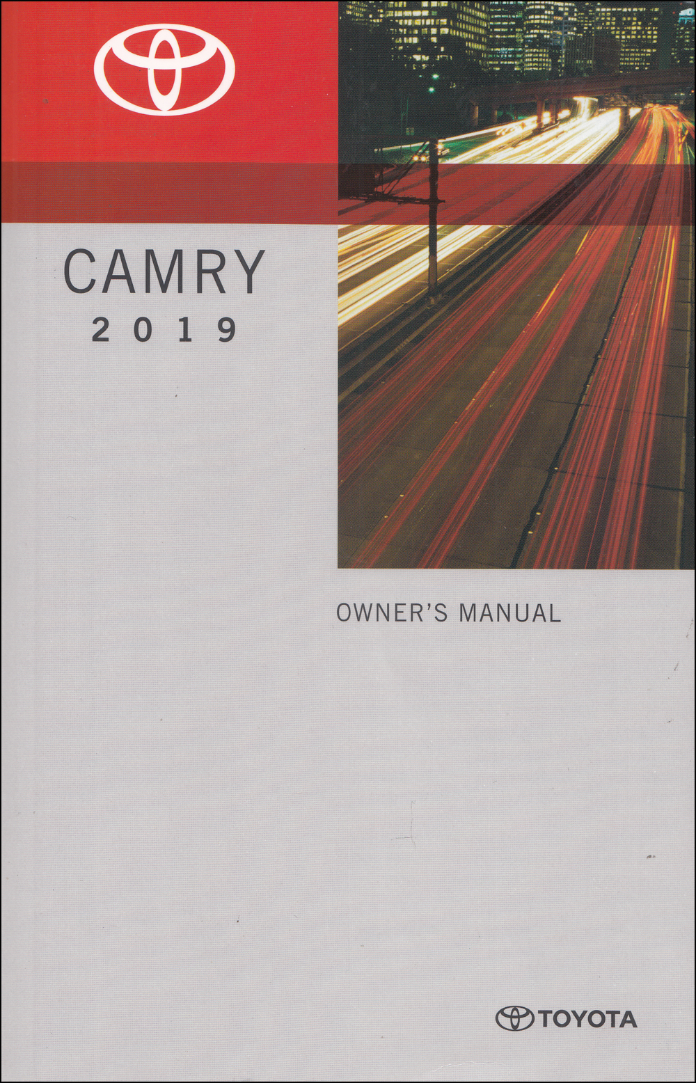2019 Toyota Camry Owners Manual Original Gas Models