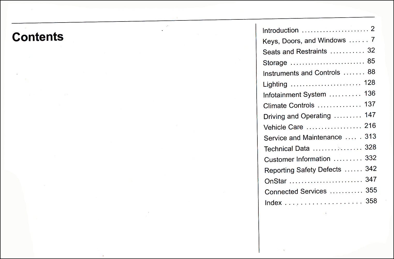 Chevrolet Malibu Service Schedule