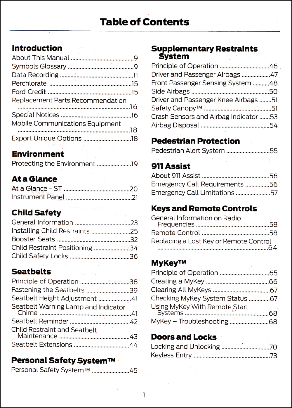 2020 Ford Explorer Owner's Manual Original