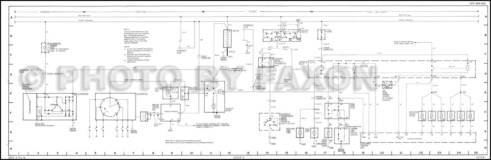 1975 BMW 530i Wiring Diagram Original