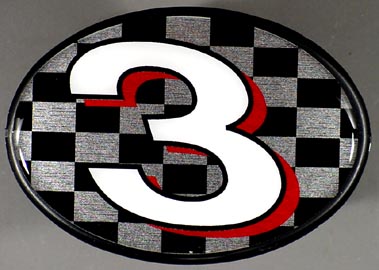 #3 Trailer Hitch Cover Like Dale Earnhardt 3