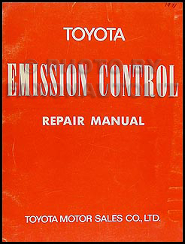 1971 Toyota Emission Repair Manual Pickup Land Cruiser Celica Corolla 