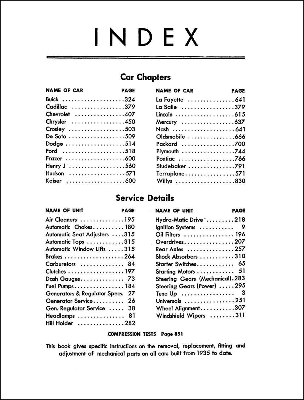 1935-1953 Motors Shop Manual