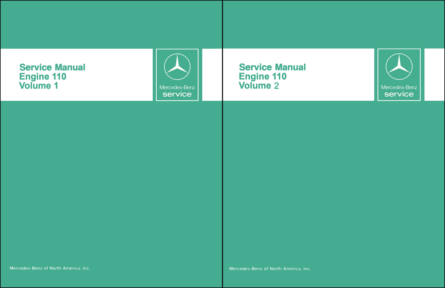 1973-1981 Mercedes 110 Engine Repair Shop Manual for 280 models