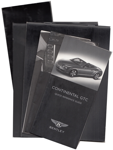 2007 Bentley Continental GTC Owner's Manual Original