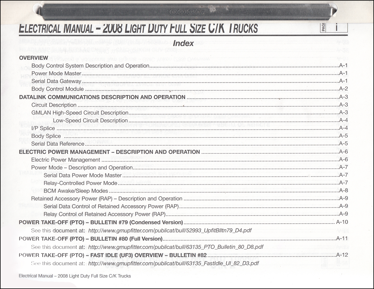 2008 GMC Sierra/Chevrolet Silverado Truck Wiring Diagram Original