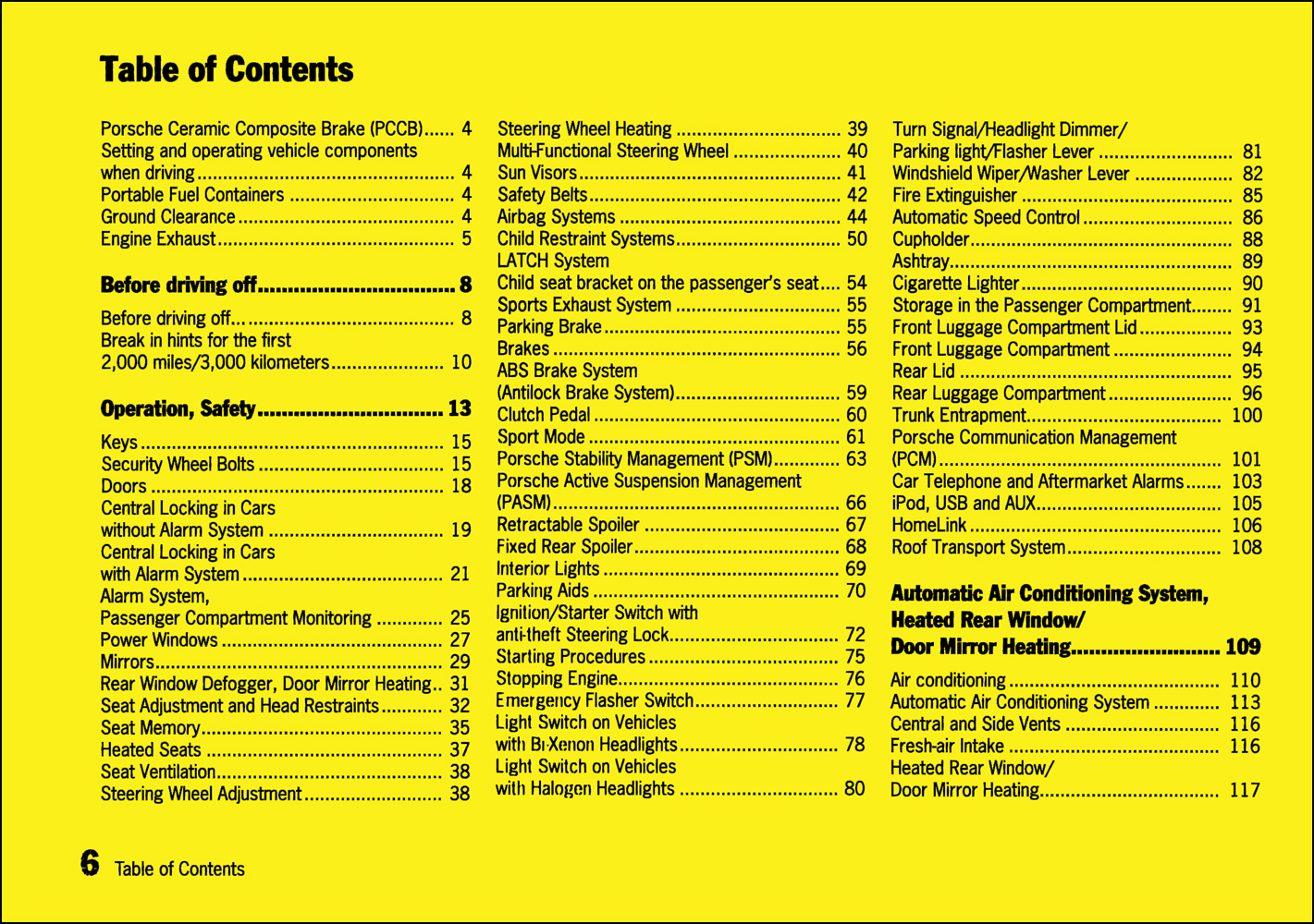 2009 Porsche Cayman Owner's Manual Original