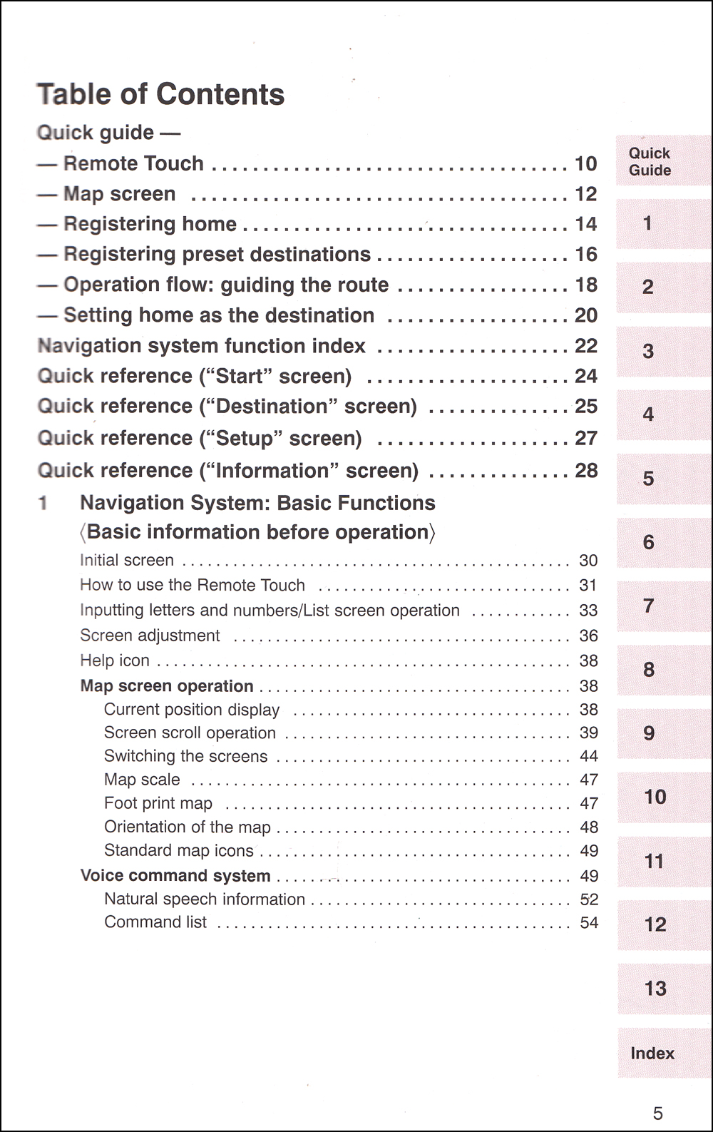 2010 Lexus RX 350 Navigation System Owners Manual Original
