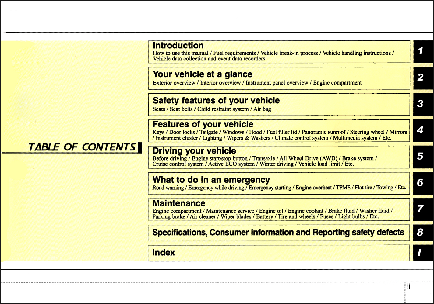 2015 Kia Sorento Owner's Manual Original