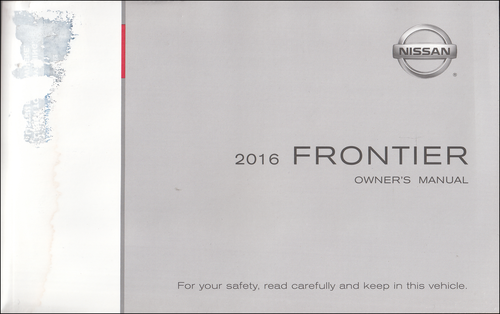 2016 Nissan Frontier Owner's Manual Original