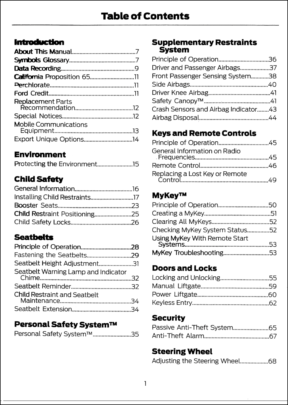 2017 Ford Escape Owner s Manual Original