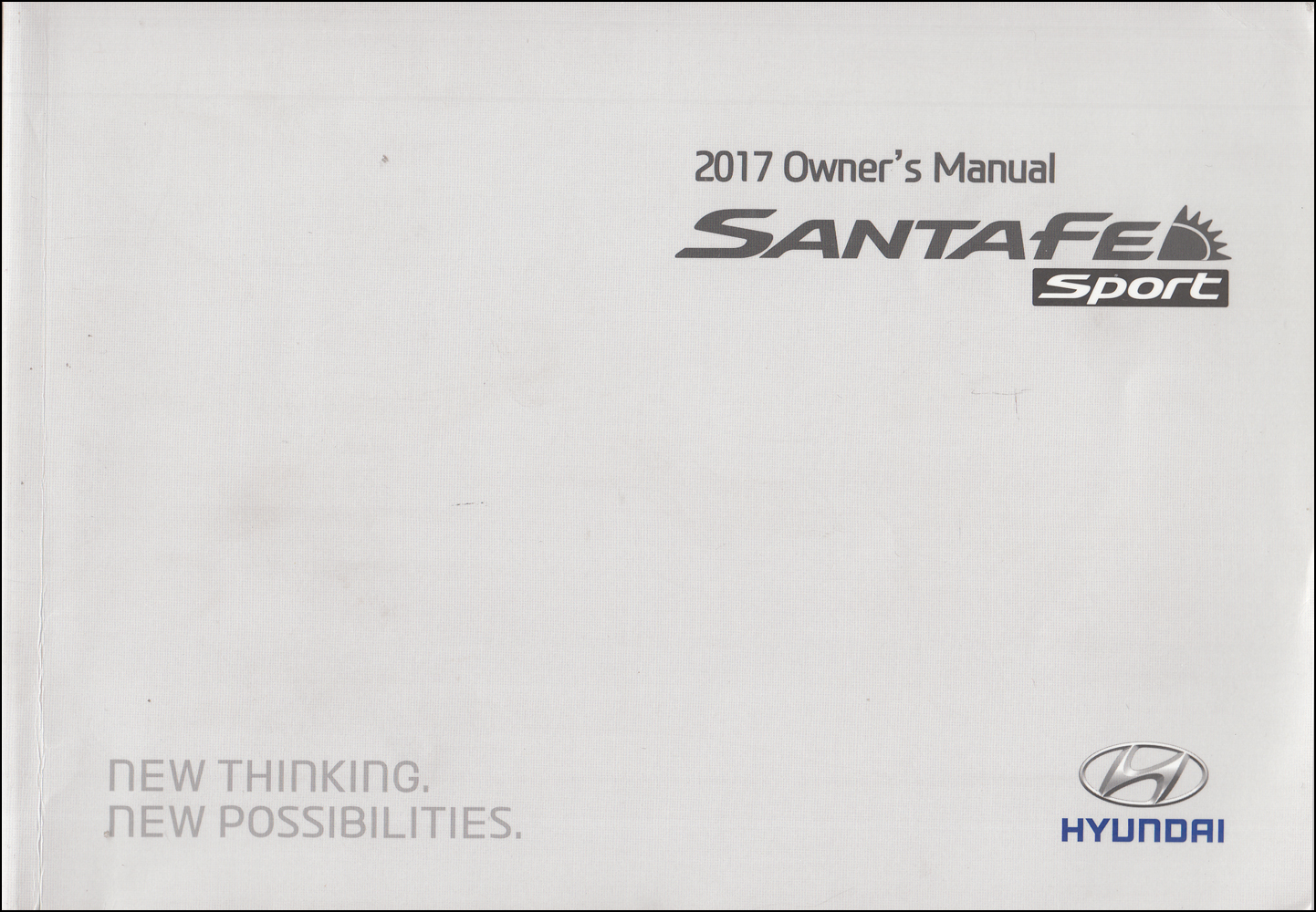 2017 Hyundai Santa Fe Sport Owner's Manual Original