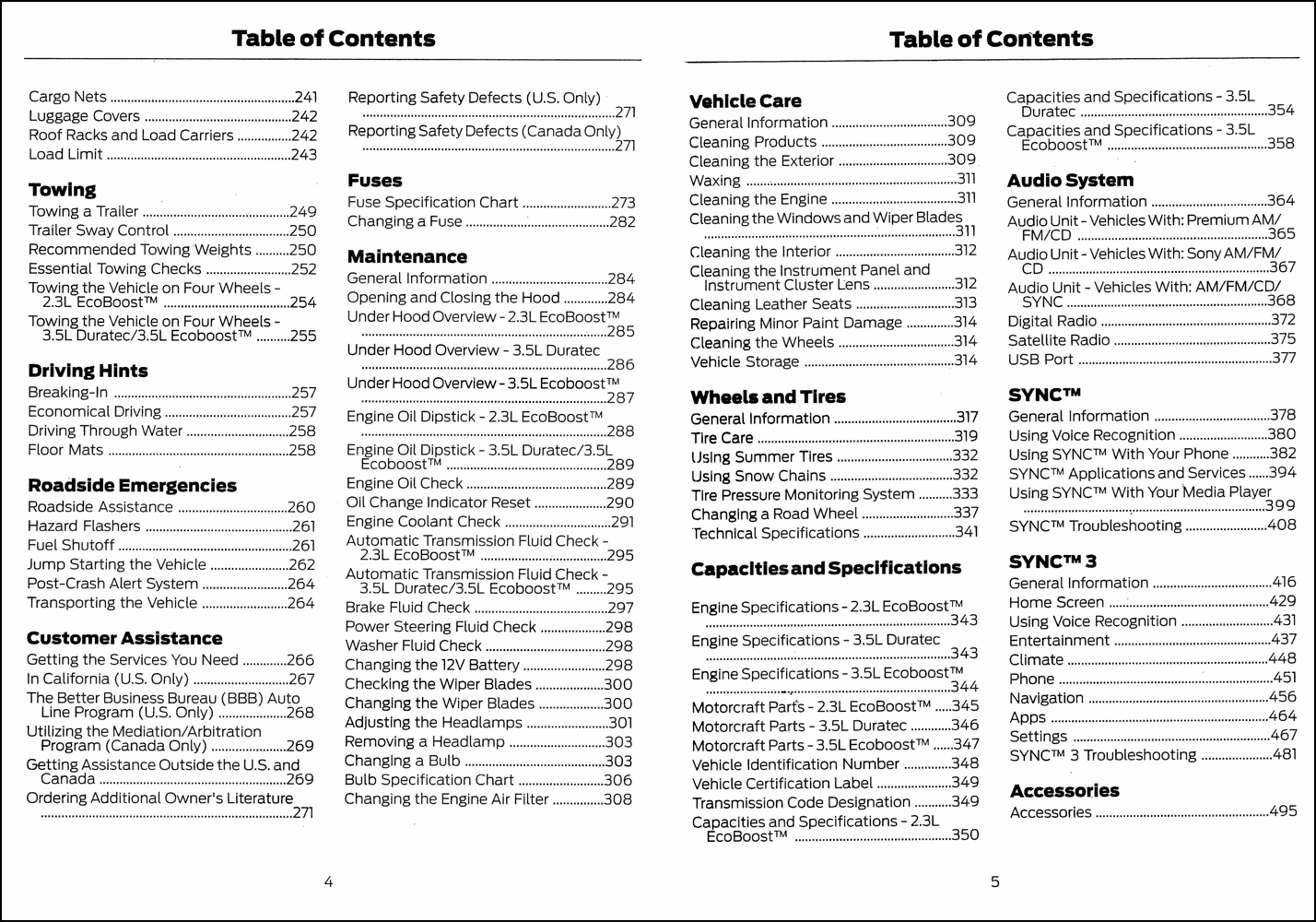 2018 Ford Explorer Owner's Manual Original Package