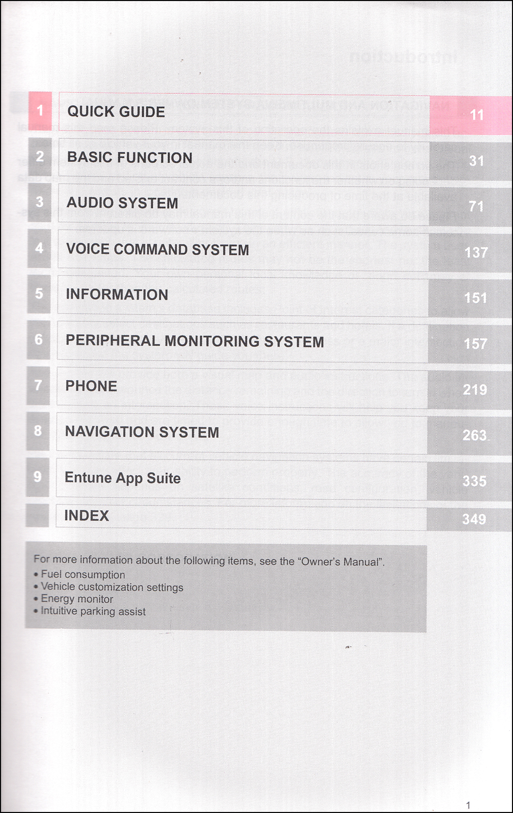 2018 Toyota Rav4 Navigation System Owners Manual Original