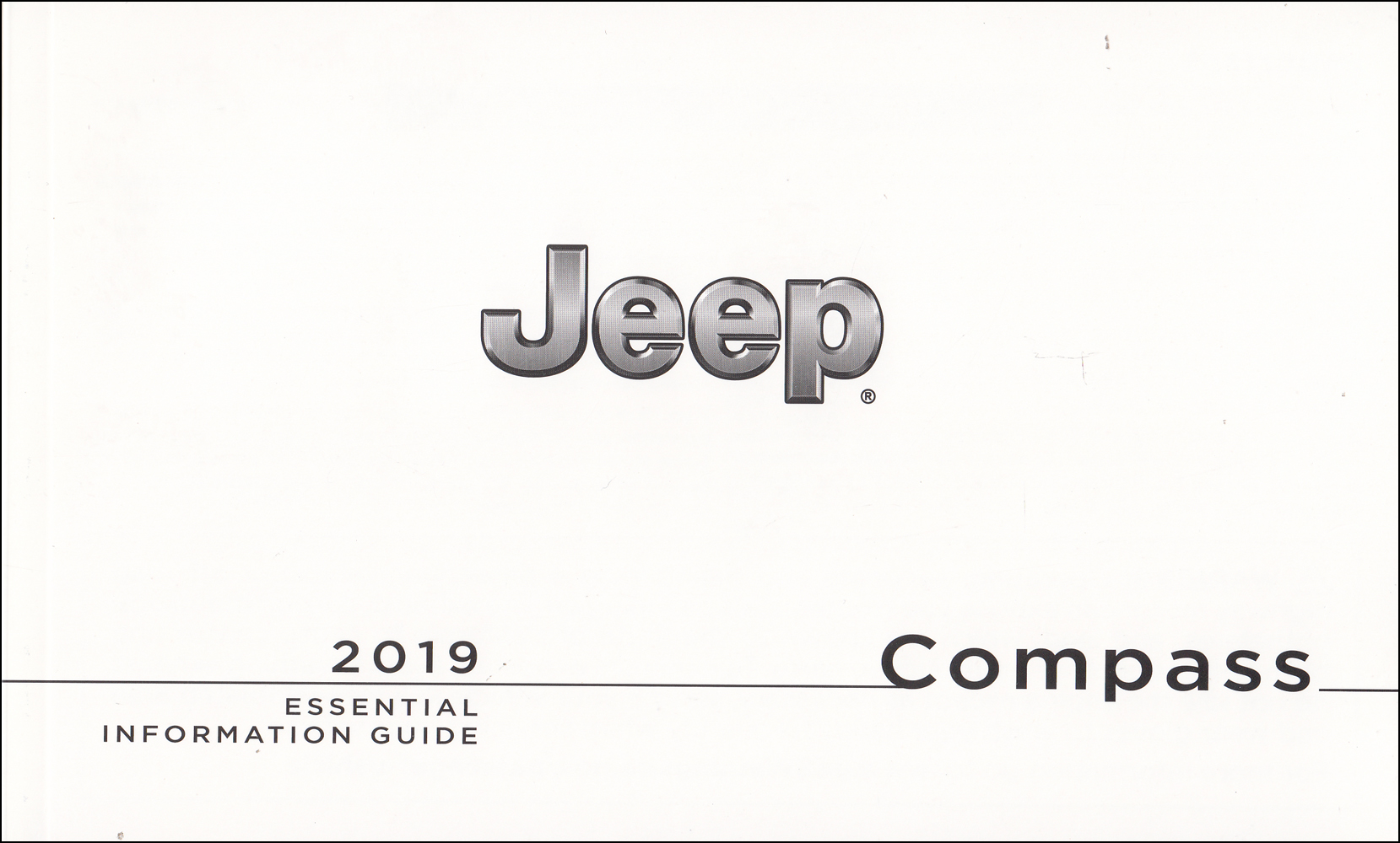2019 Jeep Compass Essential Information Guide Owner