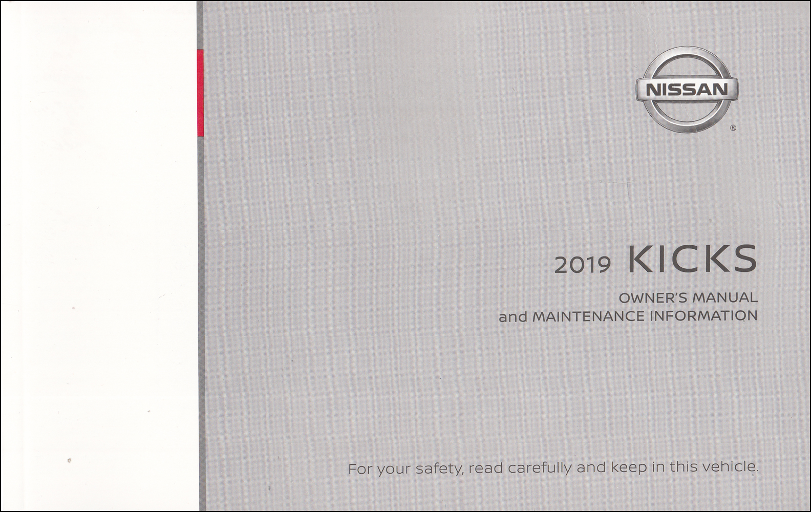 2019 Nissan Kicks Owner's Manual Original