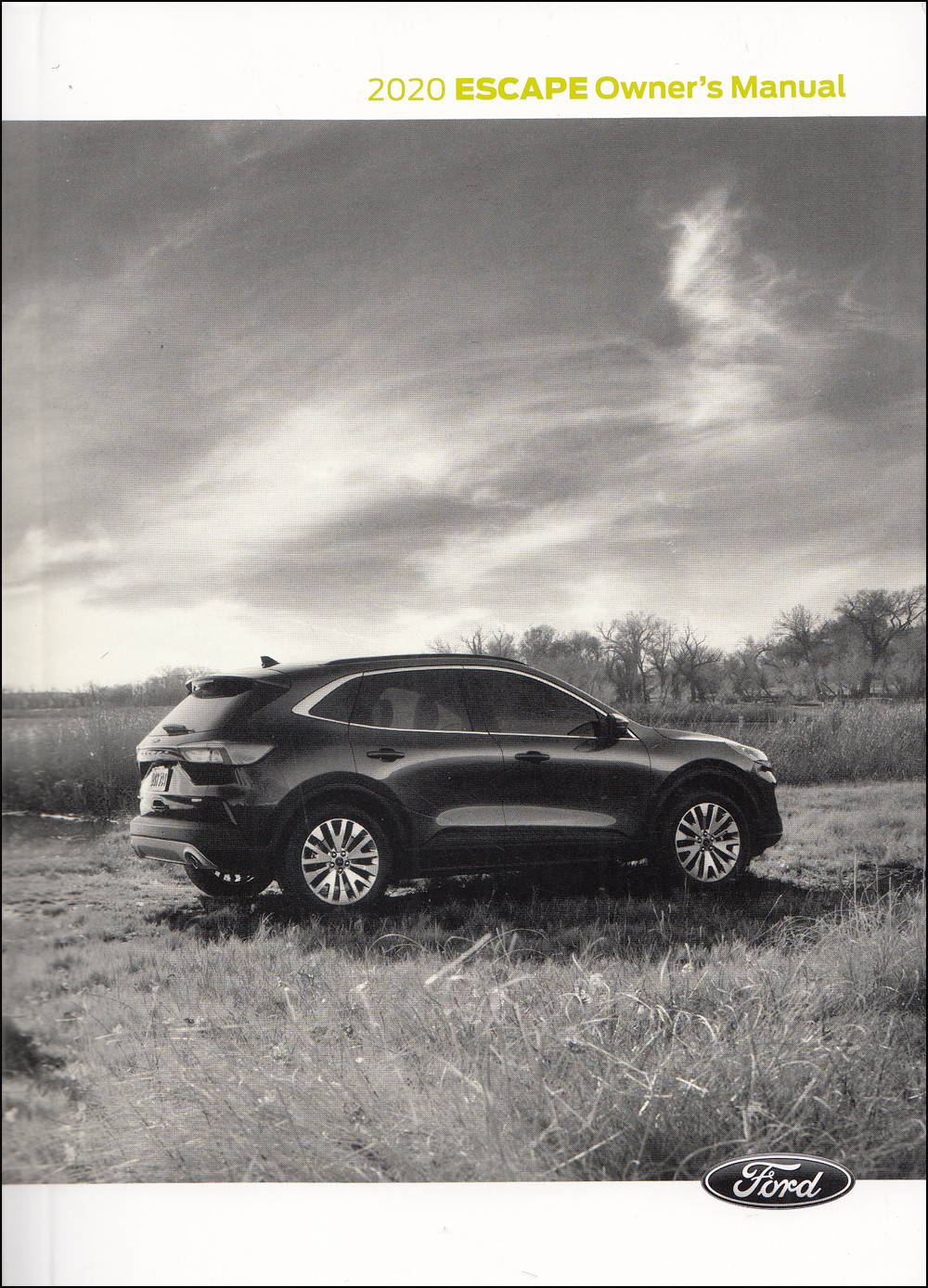 2020 Ford Escape Owner s Manual Original