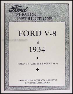 1934 Ford restoration book #9