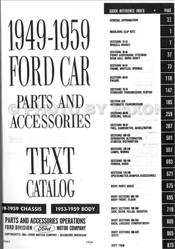 New 1955 ford truck parts catalogs #8