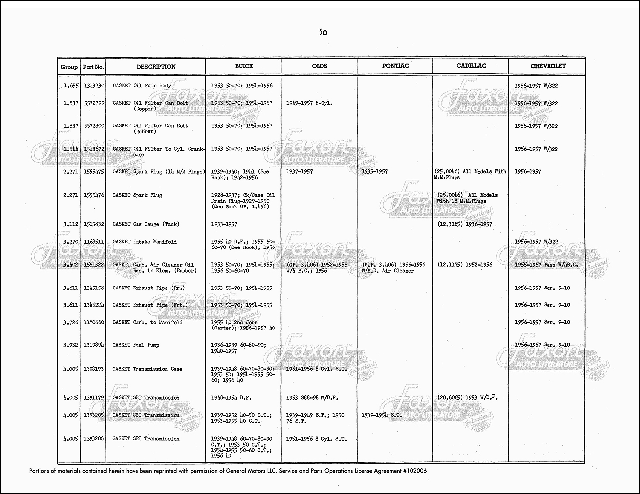 1956 Ford interchange manual #4