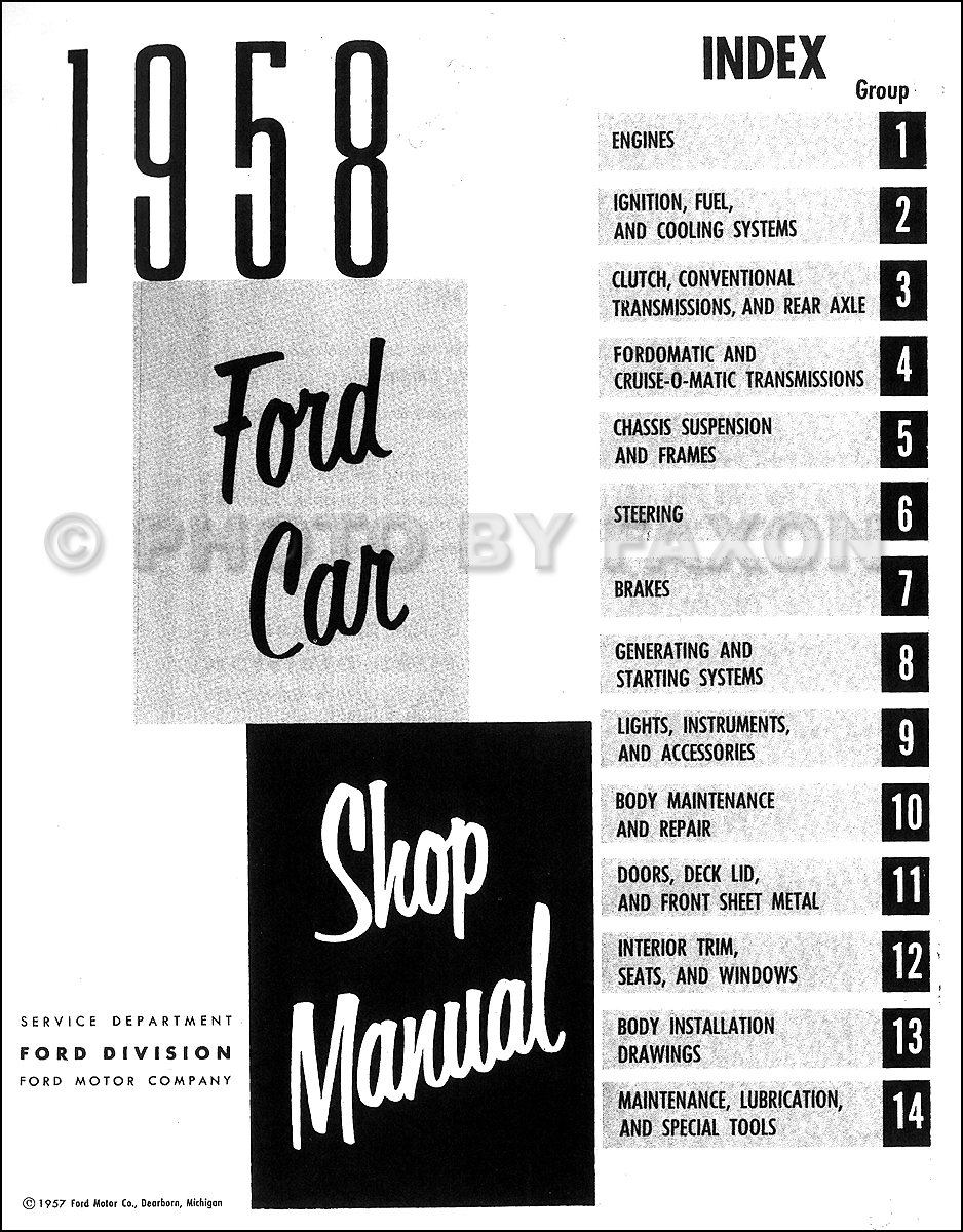 1958 Ford fairlane owners manual #2