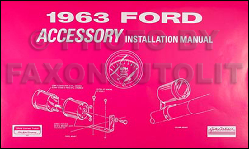 1963 Ford falcon owners manual #7