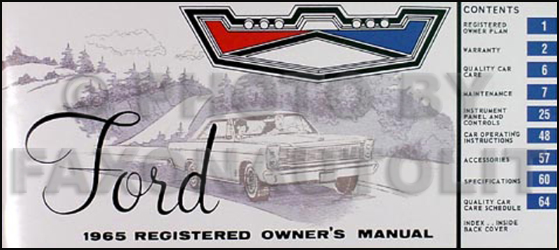 Ford galaxie 500 shop manual #6