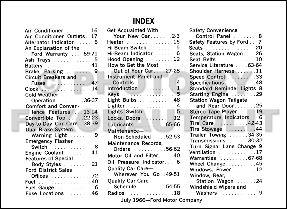 1967 Ford galaxie repair manual #6