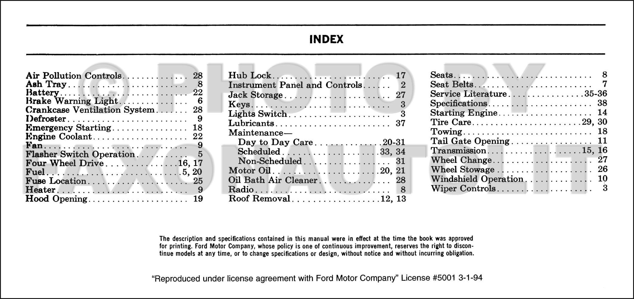 1969 Ford bronco repair manual #8