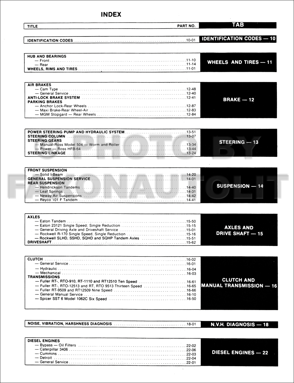 Ford 9000 repair manual #4
