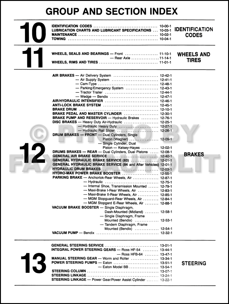 Ford 9000 repair manual #8