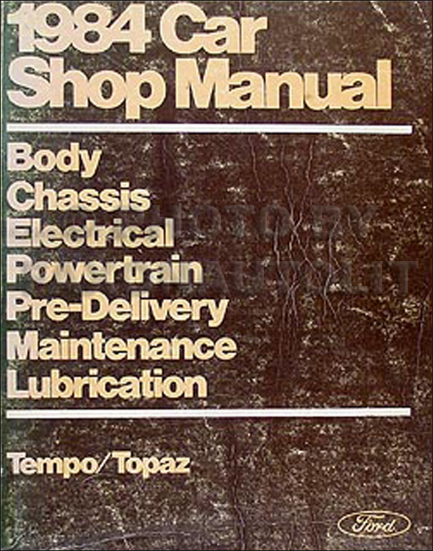 1984 Ford tempo manual
