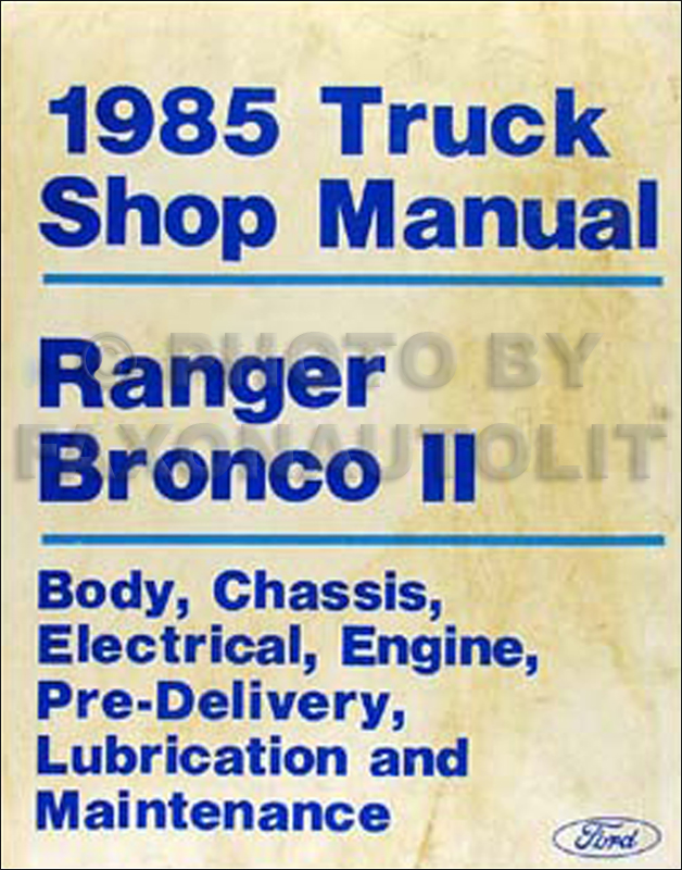1985 Ford bronco manuals #4